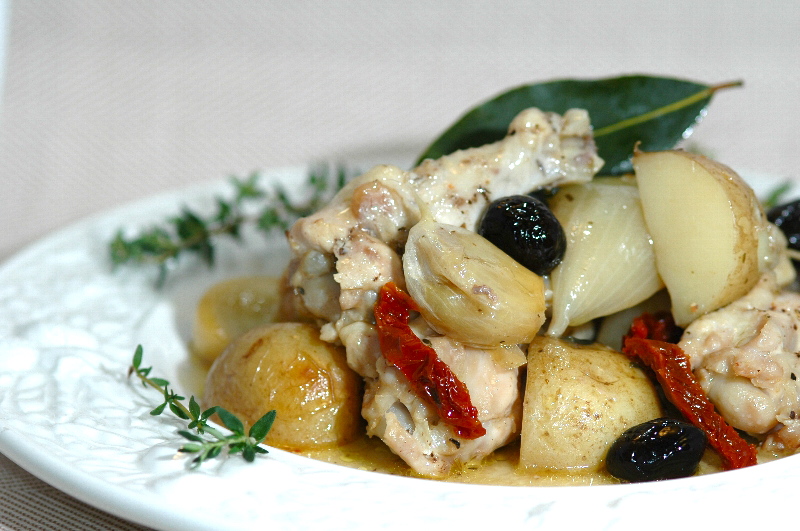 南仏風 鶏とにんにくのオリーブオイル煮 きちんとレシピ フードソムリエ