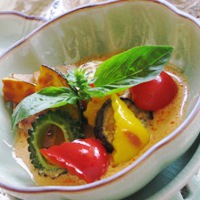 焼き夏野菜のレッドカレー 