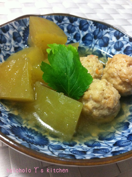 冬瓜と鶏団子のあっさり煮 きちんとレシピ フードソムリエ