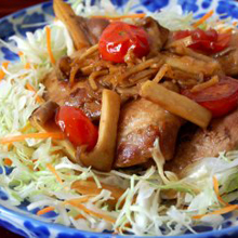 あっさり、豚肉の生姜焼き