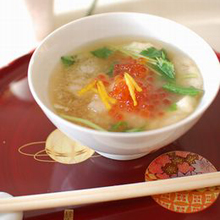 揚げもちのいくら雑煮