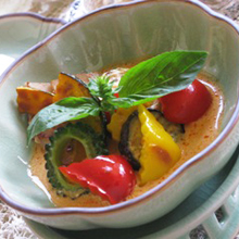 焼き夏野菜のレッドカレー