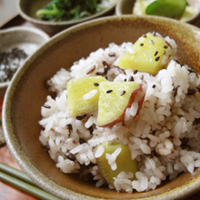 黒米さつまいもご飯