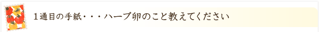 ハーブ卵のこと教えてください