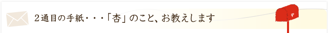 「杏」のこと、お教えします。