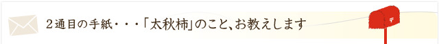 「太秋柿」のこと、お教えします。