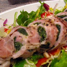 Involtini di maiale e spinaci～豚ロースとほうれん草のインヴォルティーニ～