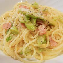 Spaghetti con gli asparagi～アスパラガスソースのスパゲッティ～