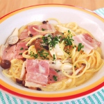 豆乳のカルボナーラ風パスタ